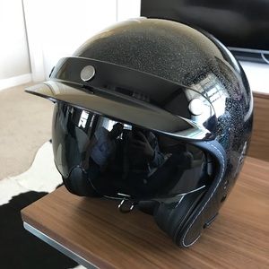 Beautiful motorcycle helmet for women